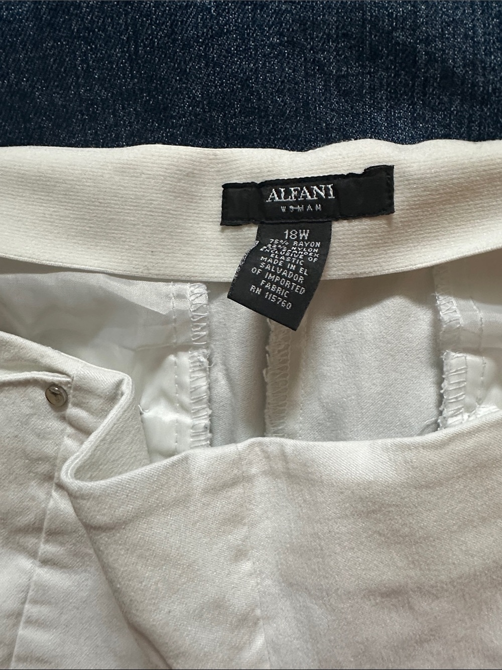 Alfani White Straight-Leg Women's Jeans